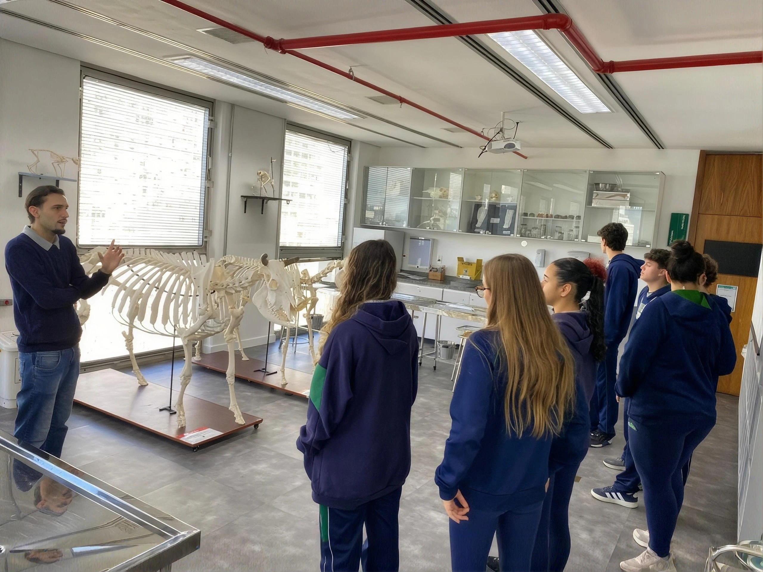 Estudantes no Colégio Horizontes